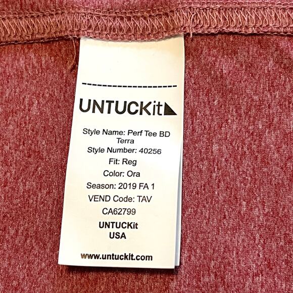 Untuckit Men's Long Sleeve Button Down Collared Performance Shirt Sz L - Picture 8 of 9